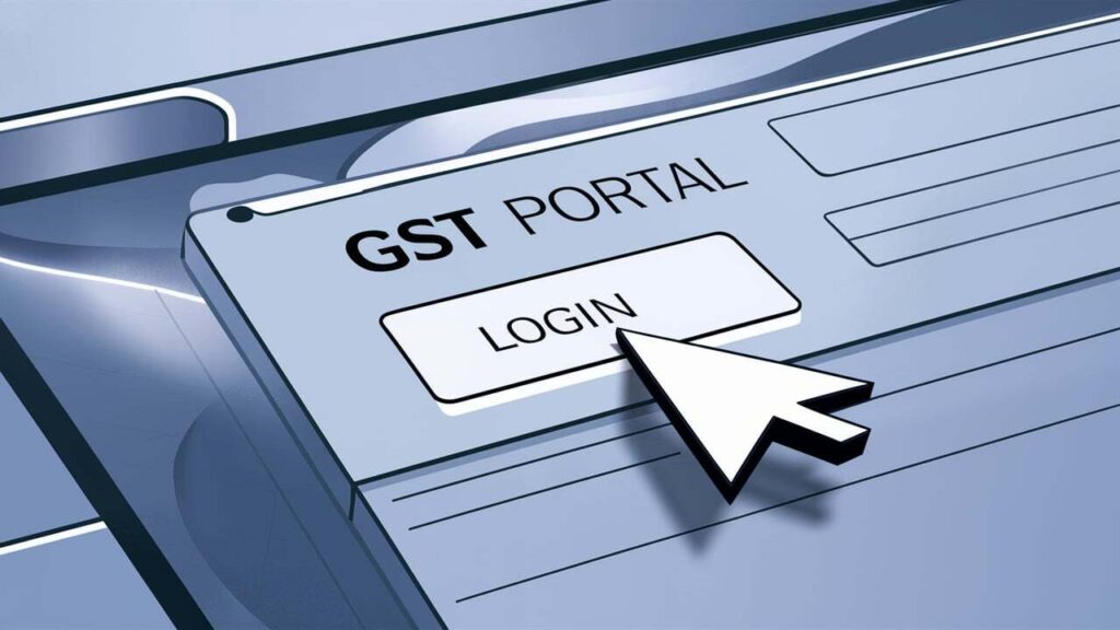 Introduction of RCM Liability. GST portal image
